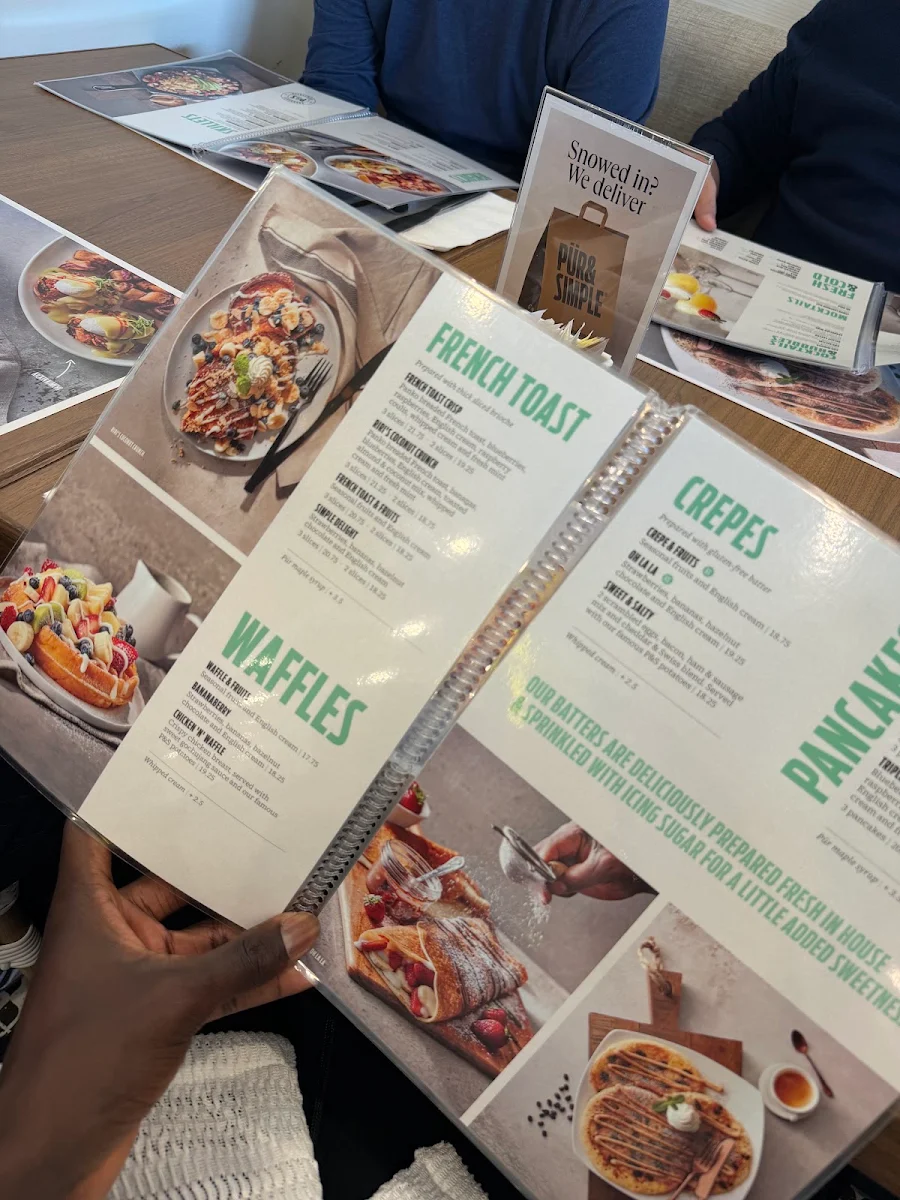 Menu, Pür & Simple