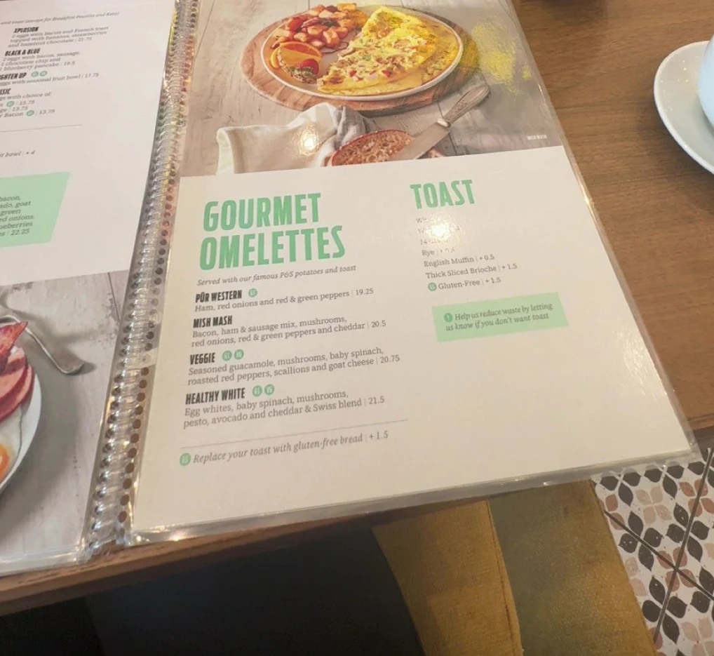 Menu, Pür & Simple