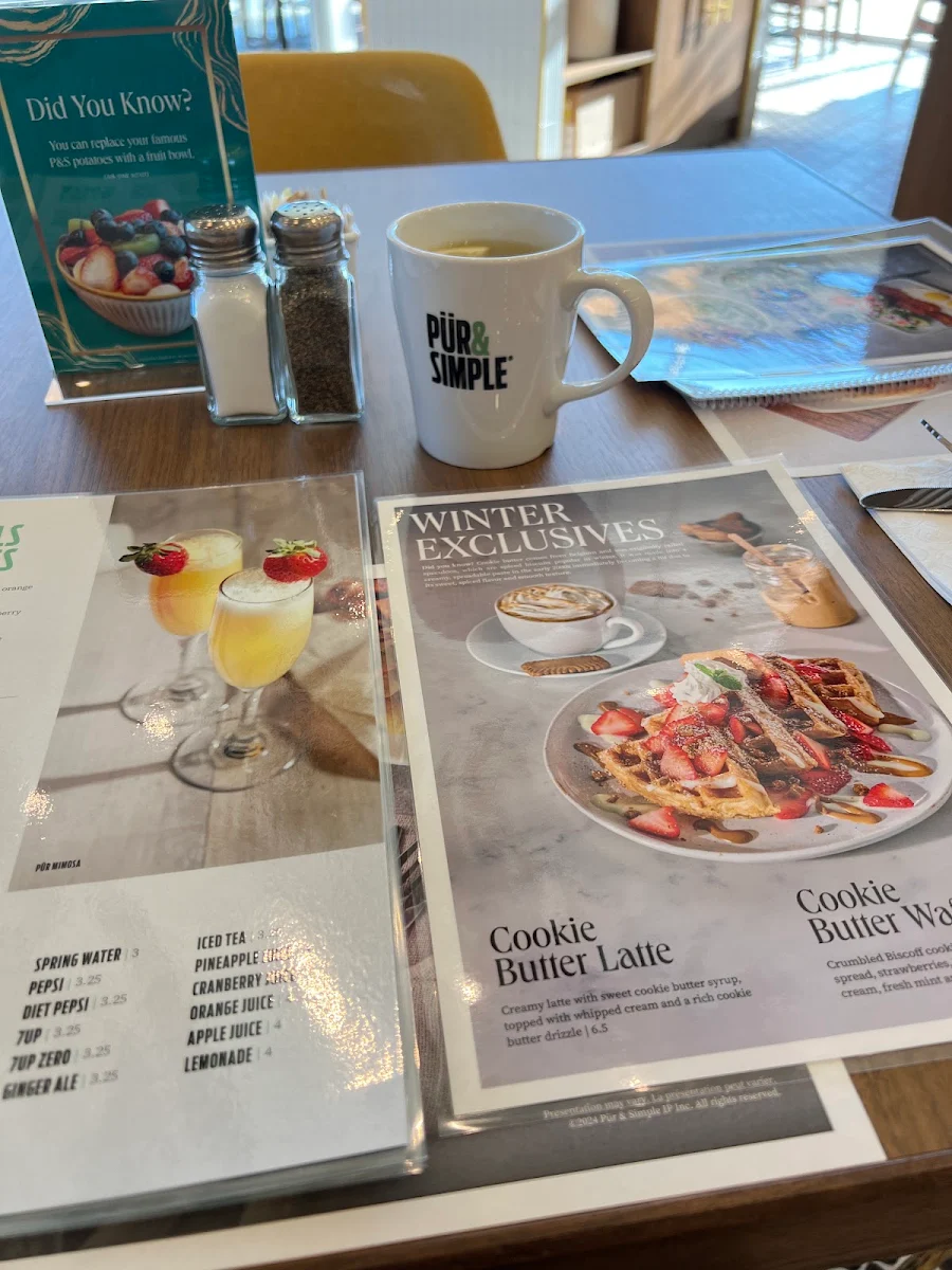 Menu, Pür & Simple