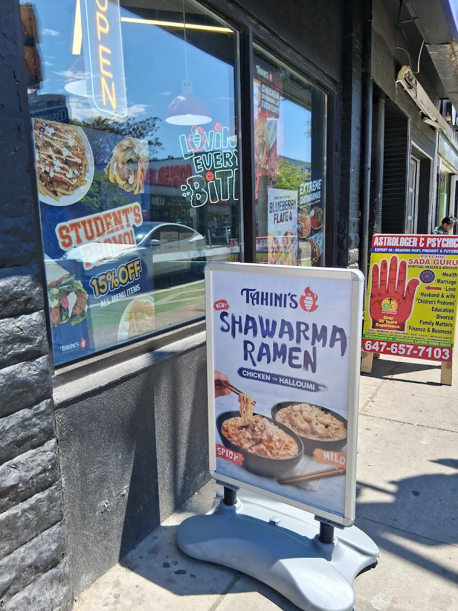Menu, Tahini's Shawarma
