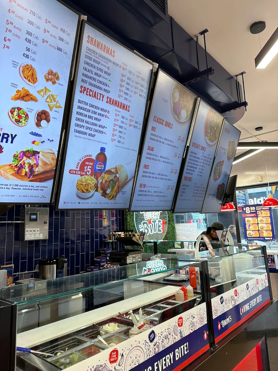 Menu, Tahini's Shawarma