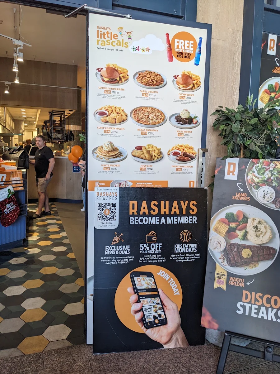 Menu, RASHAYS - Greenhills