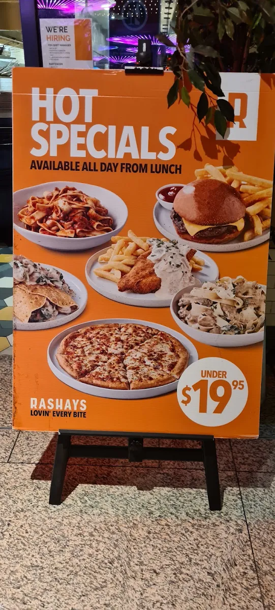Menu, RASHAYS - Greenhills