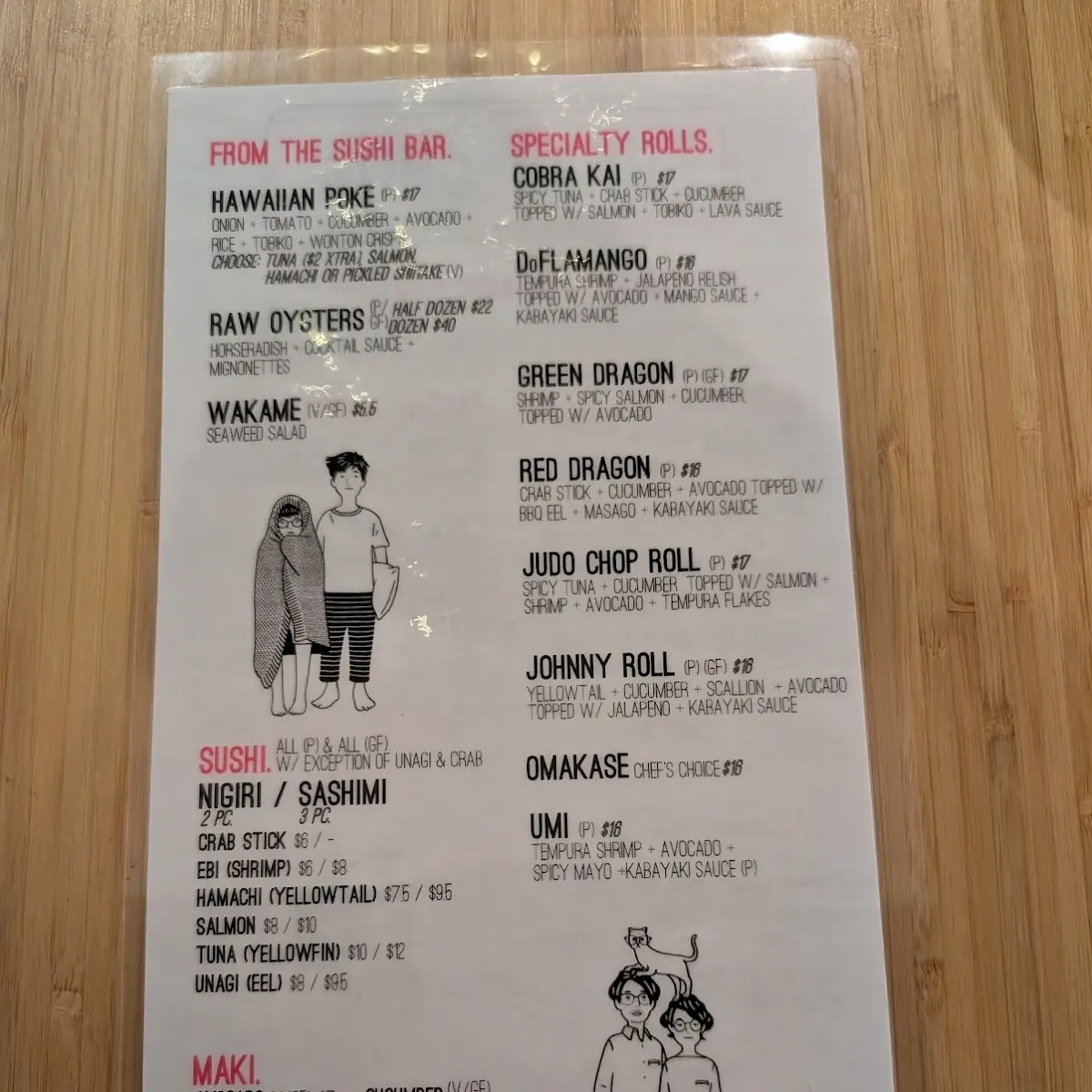 Menu, Funky Chow Kitchen