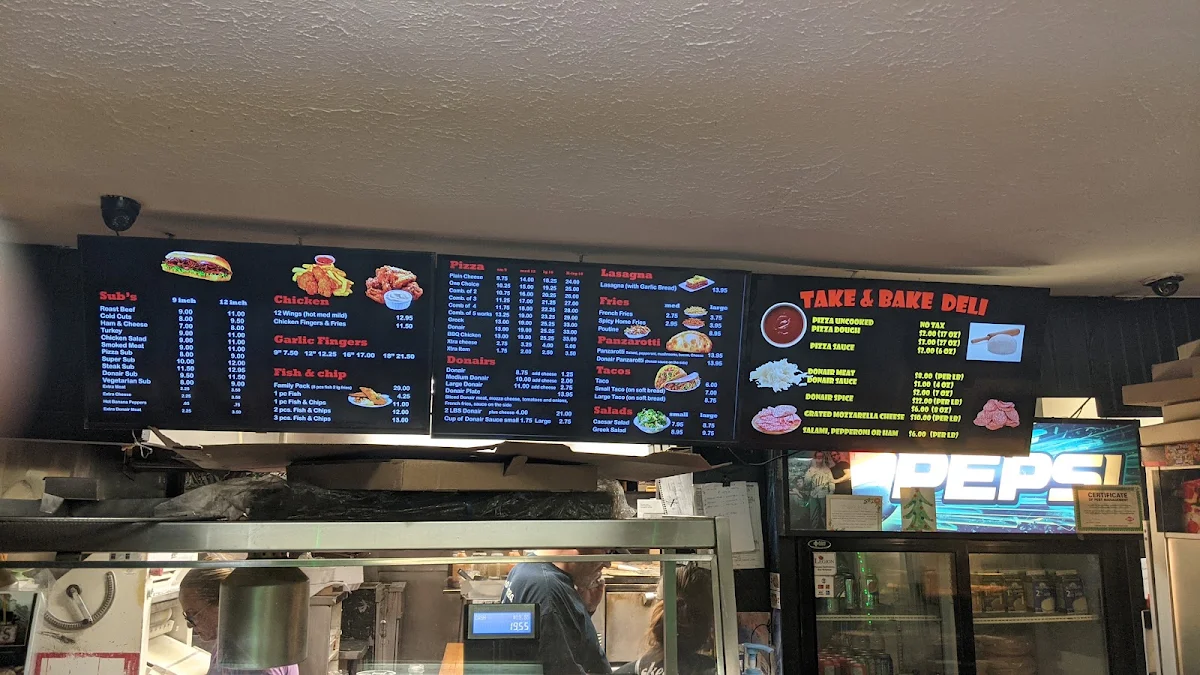 Menu, Revana Pizza Dartmouth