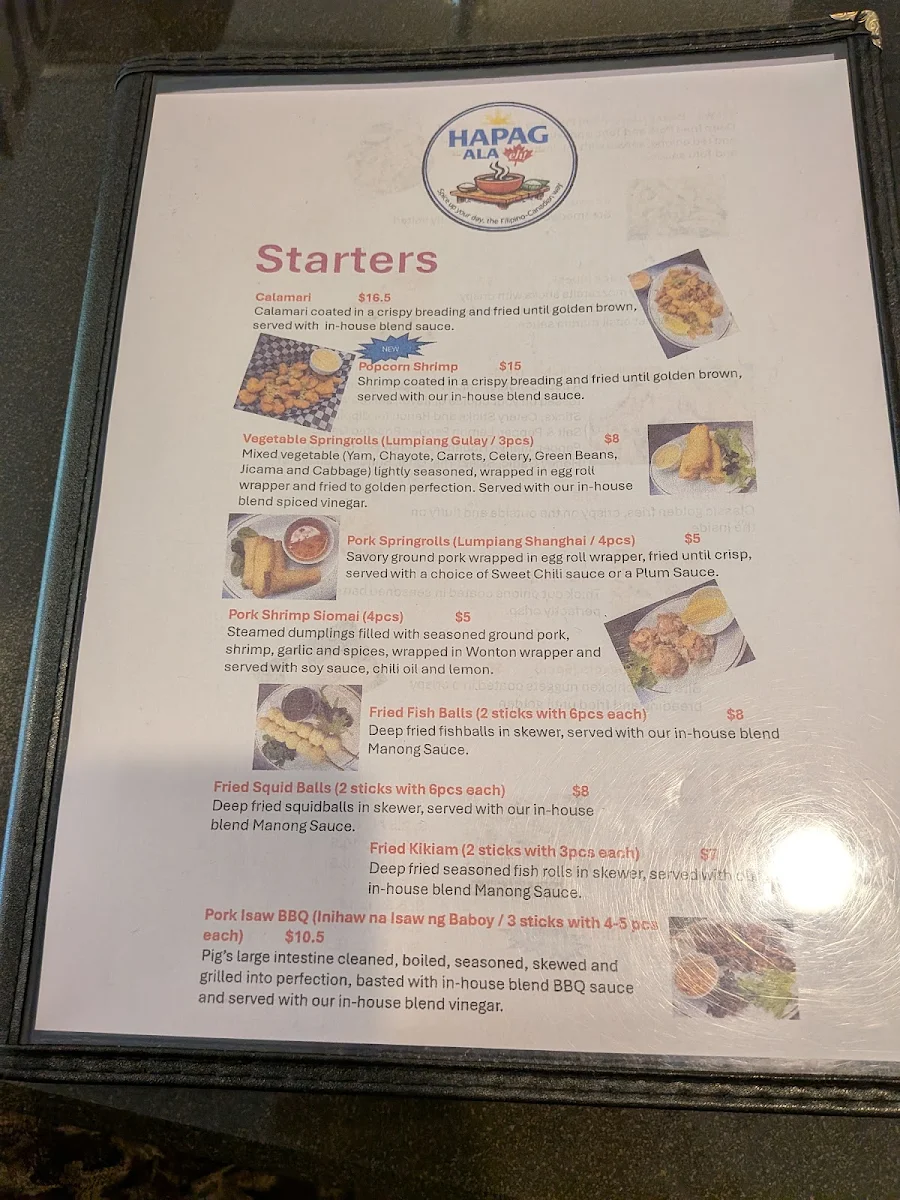 Menu, Hapag Ala Eh