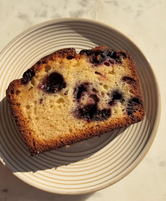 Sliced Lemon, Blueberry loaf
