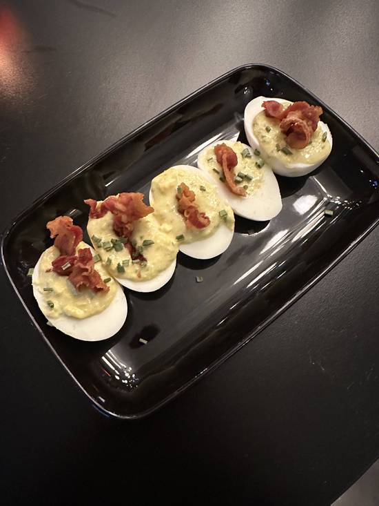 Tuscan Deviled Eggs