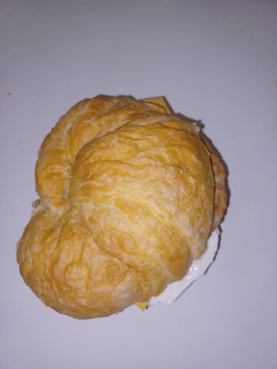 Croissant Sandwich With Sausage, Egg and Cheese