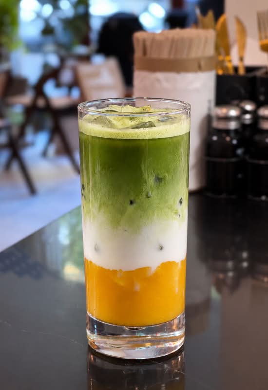 Mango Matcha Latte