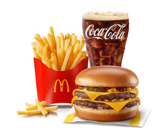 Double Cheeseburger Extra Value Meal [560-990 Cals]