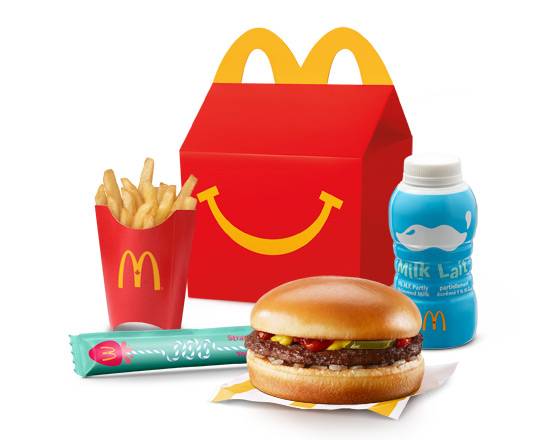 Happy Meal Hamburger with Mini Fry [390-500 Cals]