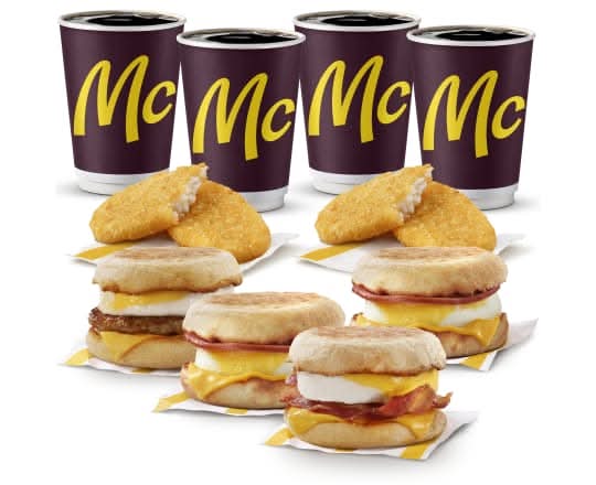 Breakfast Bundle for 4 (Serves 4) [1810-2410 Cals]
