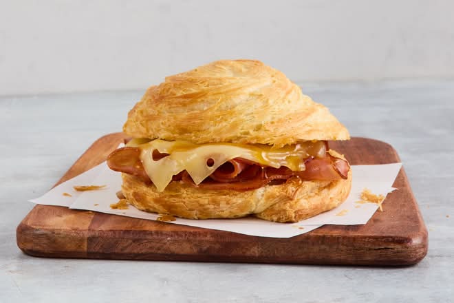 Ham on Croissant