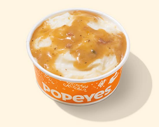Mashed Potatoes with Cajun Gravy