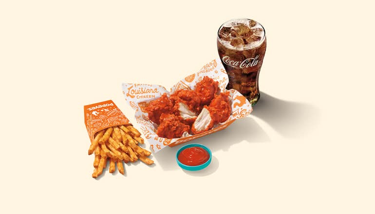 6 Classic Boneless Wings Combo