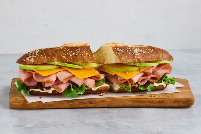Ham on Pretzel