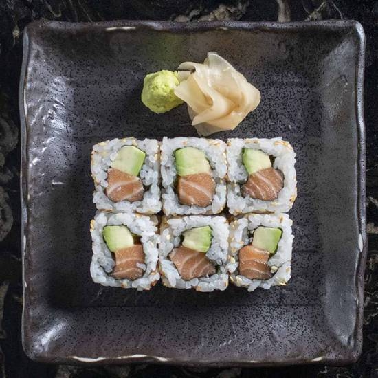 Salmon Avocado Cut Roll