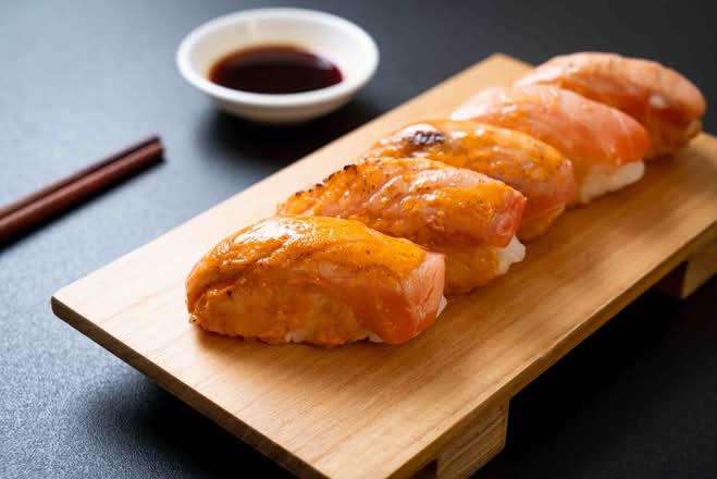 Torched Salmon Appetizer