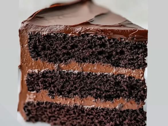 Chocolate Layer Cake Slice