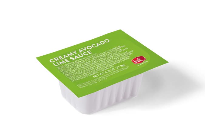 Creamy Avocado Lime Dip Cup