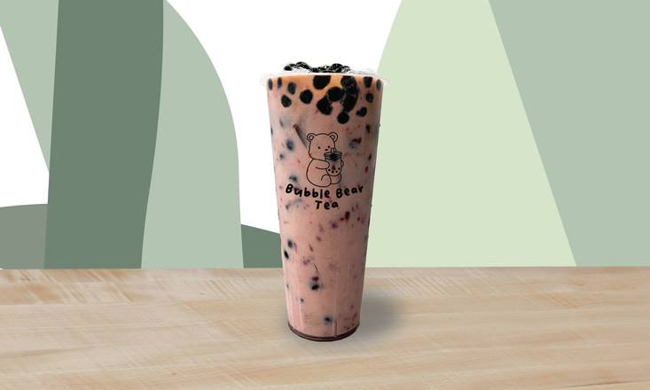 Strawberry Milk with Boba