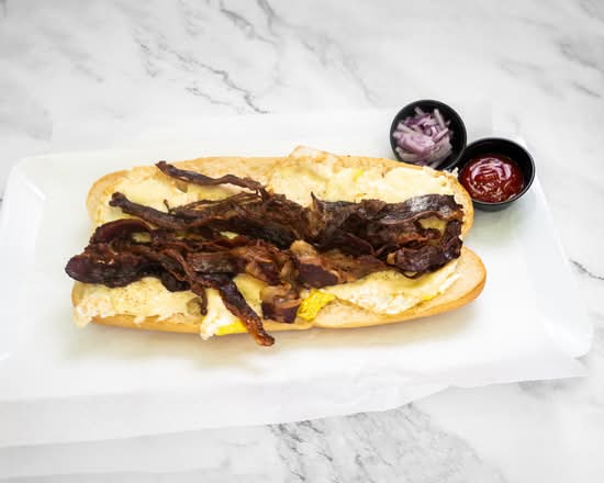 Beef Bacon, Egg & Cheese Sandwich