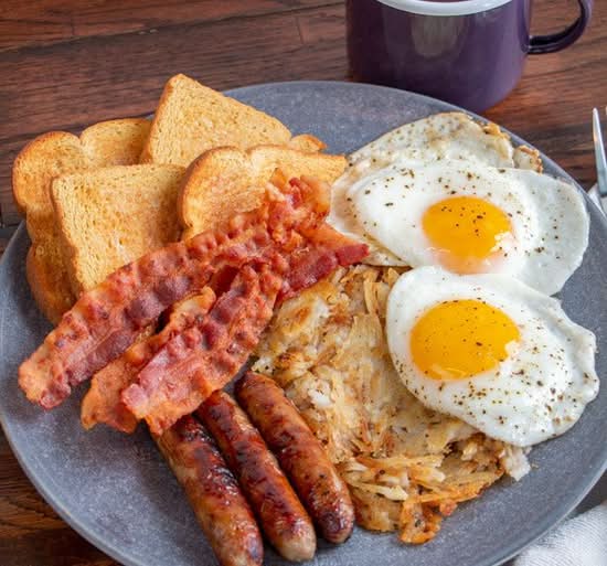 Bacon breakfast Plate