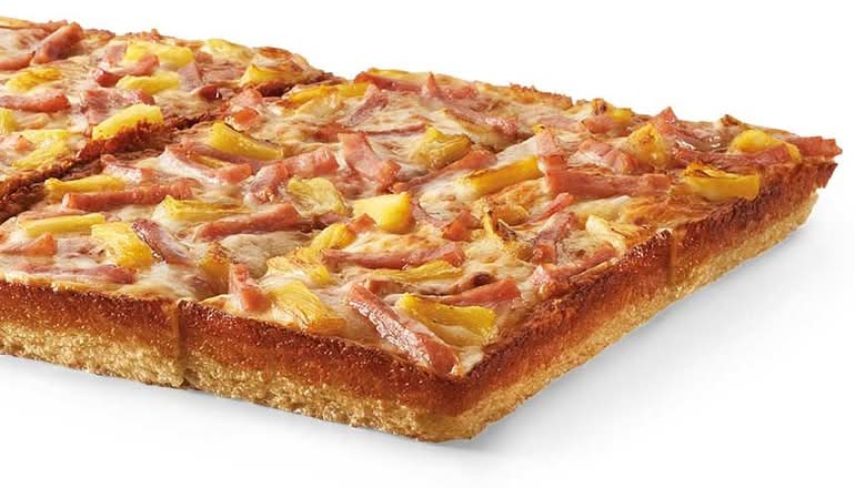 Detroit Style Deep Dish Stuffed Crust Hula Hawaiian