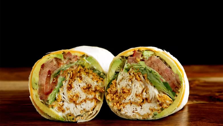 Bacon Avocado Chicken Wrap