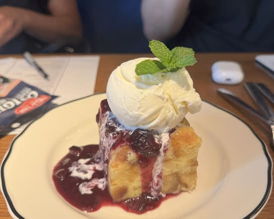 Blueberry Bread Pudding