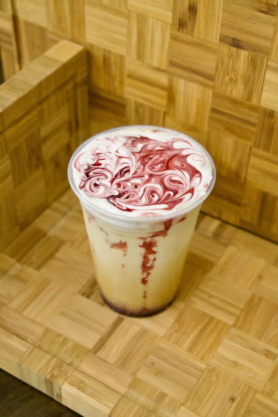 Raspberry White Chocolate latte