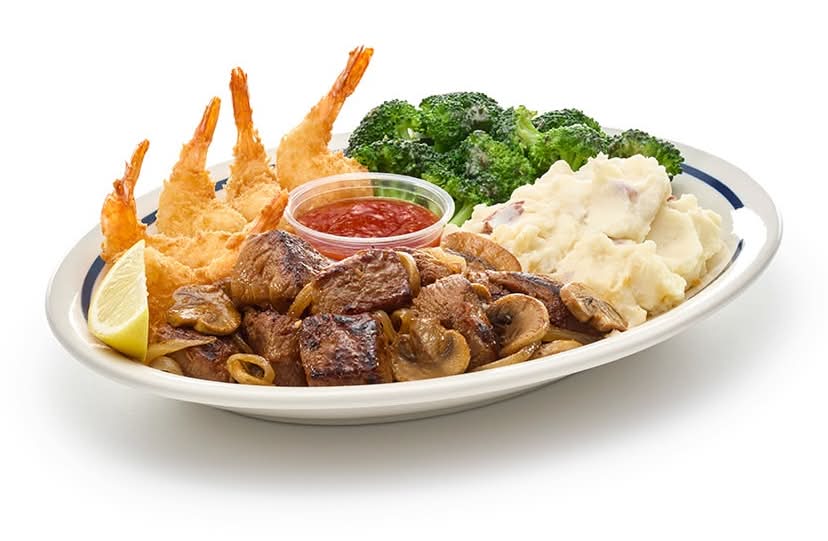 Sirloin Steak Tips & Crispy Shrimp