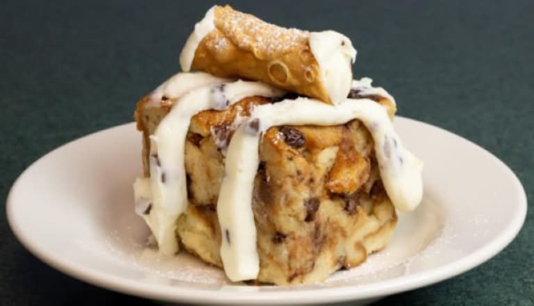 Cannoli Bread Pudding
