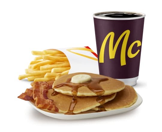 Hotcakes & Bacon Extra Value Meal [860.0 Cals]