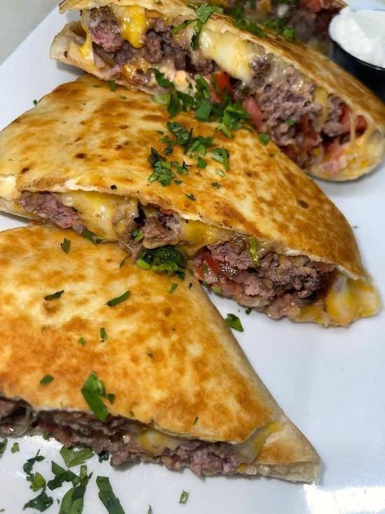 Cheeseburger Quesadilla