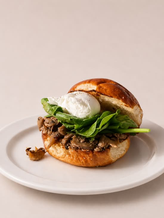 Spinach, Mushroom & Poached Egg