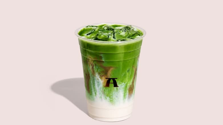 Peaches n' Cream Matcha Latte