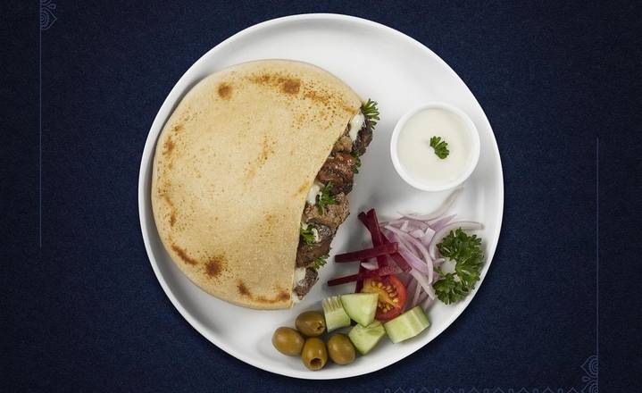 Beef Flatbread Sandwich