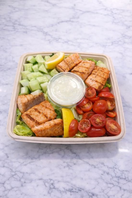 Cubed Salmon Salad
