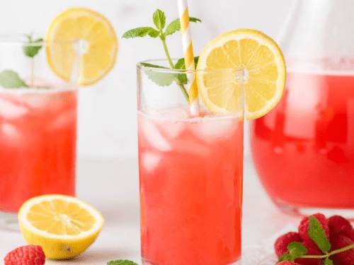 Raspberry Hibiscus Lemonade (16oz)