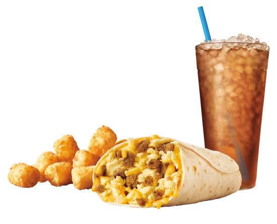 Sausage Breakfast Burrito Combo