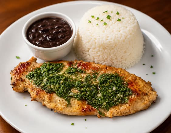 BISTEC DE POLLO CON CHIMICHURRI