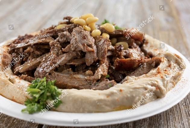 Hummus Beef Shawarma