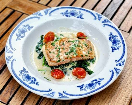 Salmon Oreganata