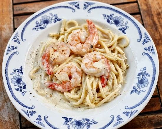 Shrimp Cacio e Pepe