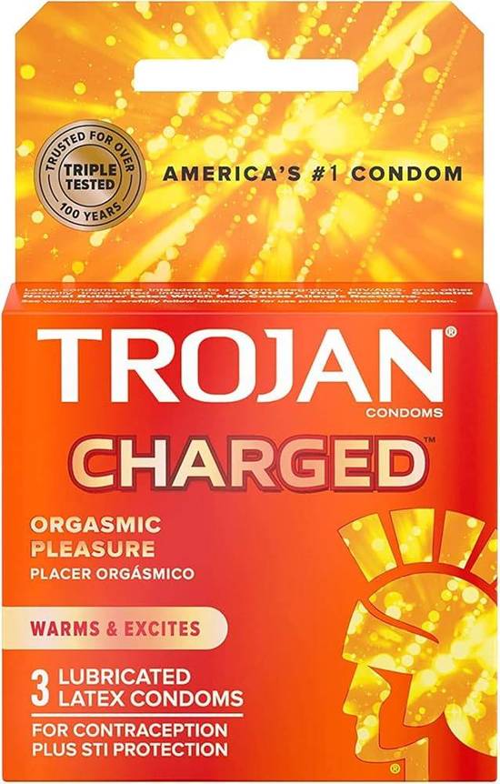 Trojan charged  3 pack