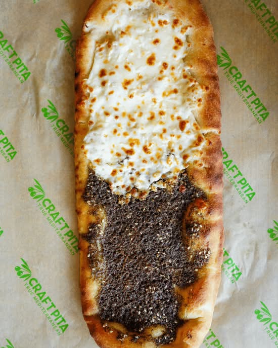 Half Za'atar Half Cheese Flatbread