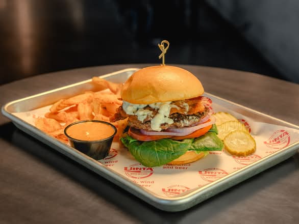 Blue Bacon Burger