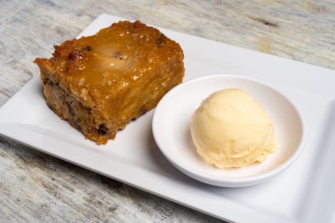 Bread Pudding & Vanilla Ice Cream